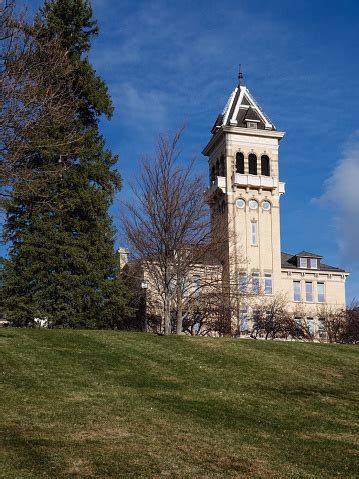 Historic Old Main Utah State University Campus Logan Utah Stock Photo ...