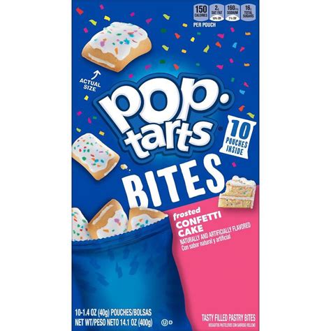 Pop Tarts Bites Frosted Confetti Cake Pastries 10ct 14 1oz 10 Ct