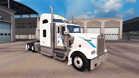 Skin Walmart On The Truck Kenworth W900 For American Truck Simulator