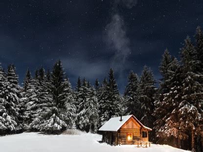 Rustic Winter Cabin | Media4Worship | WorshipHouse Media