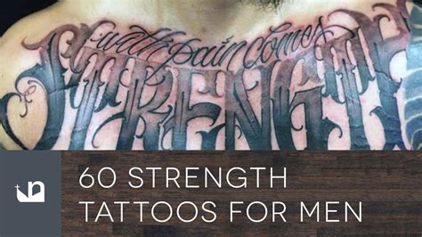 60 Strength Tattoos For Men Youtube