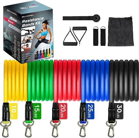 Fit Resistance Bands Set Exercise Bands Workout Bands 5