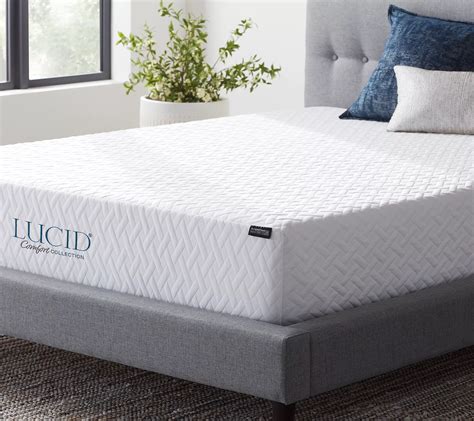 Lucid Comfort Collection Gel Foam Mattress Queen Qvc