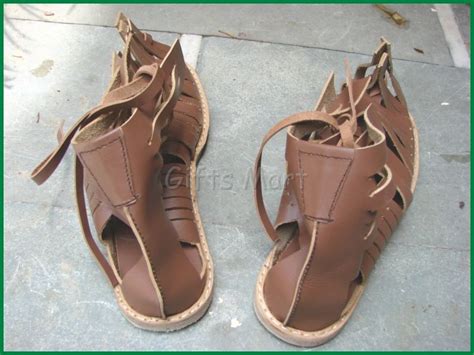 Roman Sandal Calligue Legionnaire Leather Shoes Prop Roman Replica