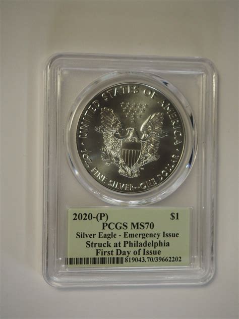 2020 P Eagle PCGS MS70 Emergency Issue Cleveland King Coin