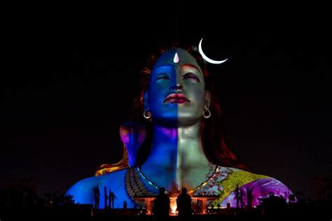 Adiyogi Shiva Statue Night View Night mode by kumaran on 500px