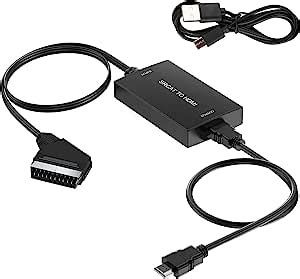 AIFHDAUF Scart Auf HDMI Konverter Mit HDMI Kabel Scart Eingang HDMI