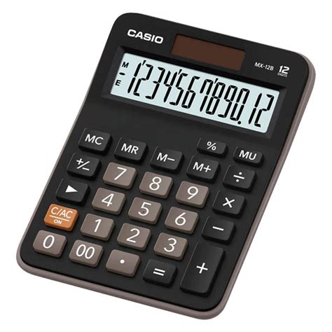 Calculadora Casio Mx 12b Bk Mesa Negro