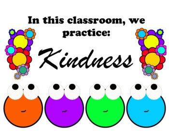 Kindness Classroom Poster by DaVinci's Workshop | TPT