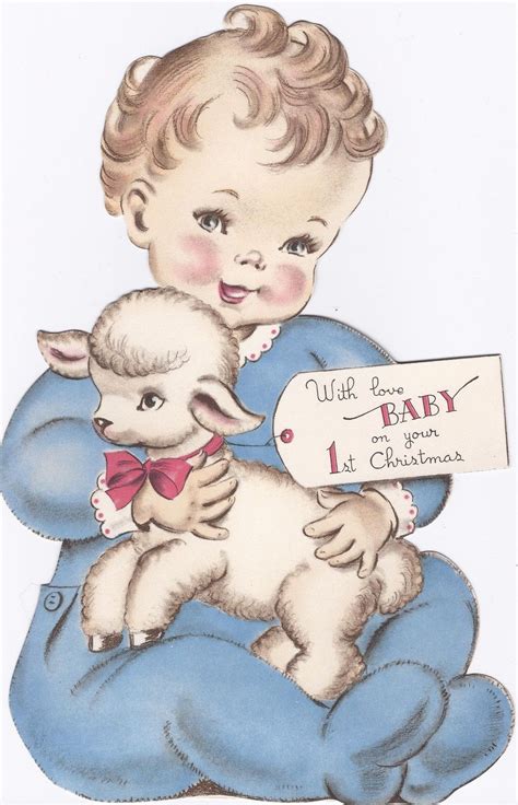 Babys 1st Christmas Vintage Christmas Cards Vintage Christmas