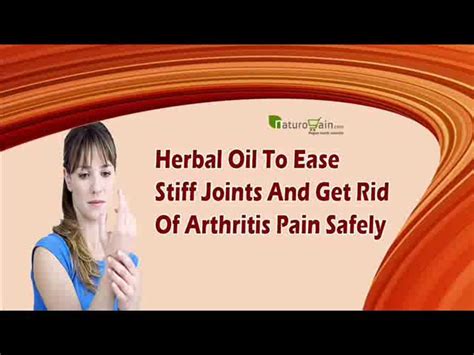 Herbal Oil To Ease Stiff Joints And Get Rid Of Arthritis P Flickr