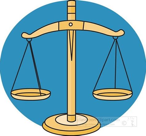 Law and Legal Clipart-scale of justice on a blue background clip art