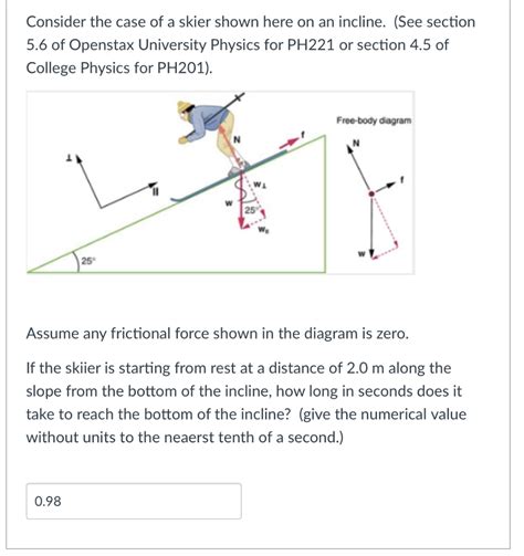 Solved Consider The Case Of A Skier Shown Here On An Chegg