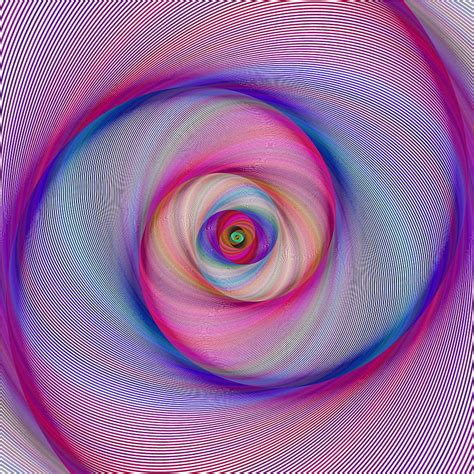 Vector De Dise O De Fondo Fractal Espiral Abstracto Colorido Eps Ai