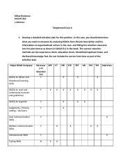 MGMT364 TanglewoodCase6 Heckman Docx Mikal Heckman MGMT 365 J Johnson