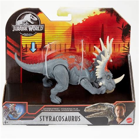 Dinosaurio De Juguete Jurassic World Styracosaurus Batalla Feroz