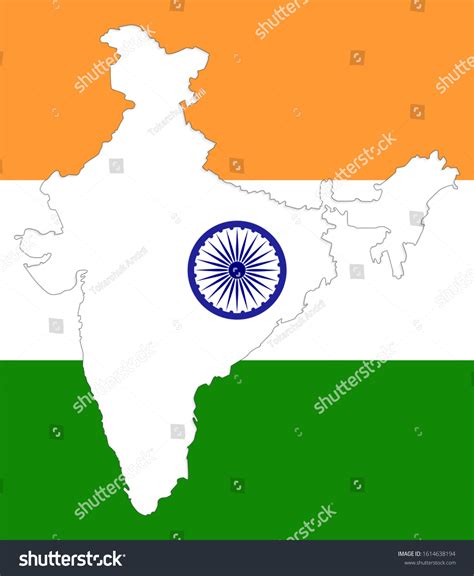 Detailed Vector India Country Outline Map Stock Vector (Royalty Free ...