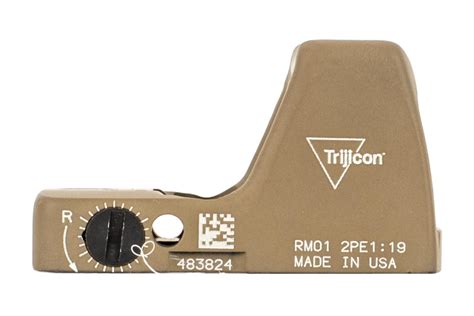 Trijicon RMR Type 2 LED Reflex Sight 3 25 MOA FDE RM01 C 700624