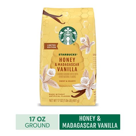 Starbucks Honey Madagascar Vanilla Flavored Coffee Ground Coffee