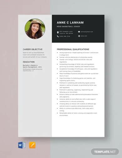 Coach Resume 10 Examples Format How To Create Pdf