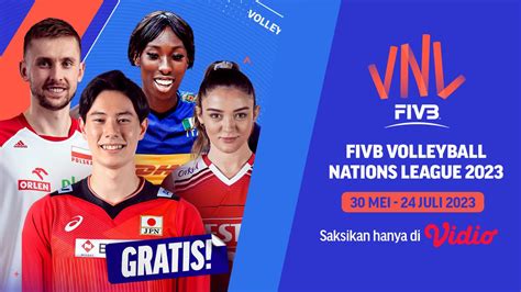 Jadwal Dan Link Live Streaming Mens VNL 2023 Di Vidio 20 25 Juni