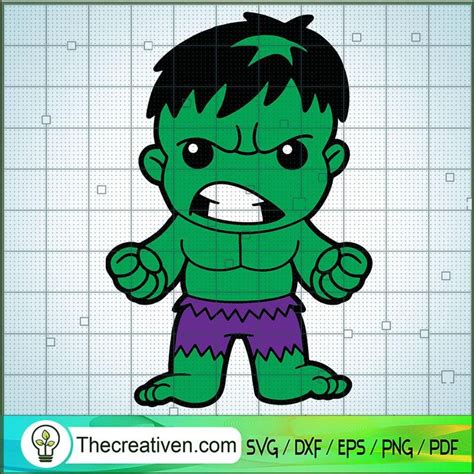 Baby Hulk SVG, Avengers Hero SVG, Marvel SVG - Premium & Original SVG ...