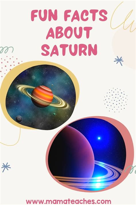 Fun Facts About Saturn - Mama Teaches