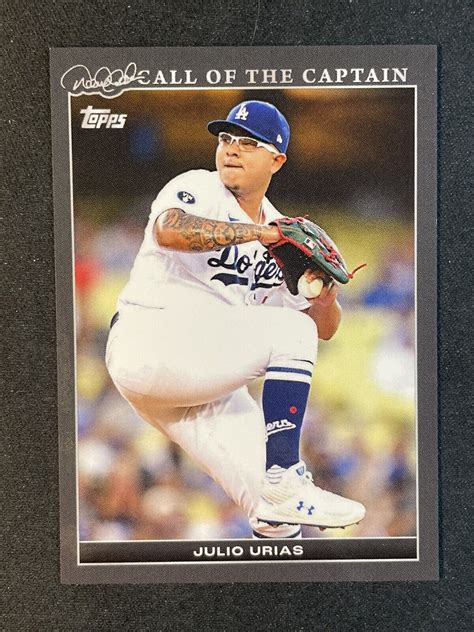 Julio Urias 2022 Topps X Derek Jeter Call Of The Captain BLACK SP SN