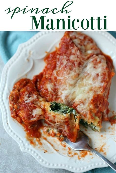 Spinach Manicotti Recipe The Best And Easiest Manicotti Recipe