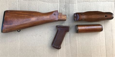 Ak47 Akm Wooden Stock Set Original Russian Ss Guns