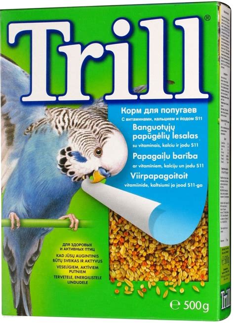 Корм Trill для волнистых попугаев - volnistye.ru