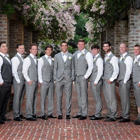 Have Groomsmen Wear Vests Instead Of Jackets Wedding Groomsmen Attire