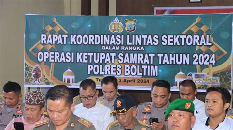 Polres Bolaang Mongondow Timur Gelar Rakor Lintas Sektoral Operasi