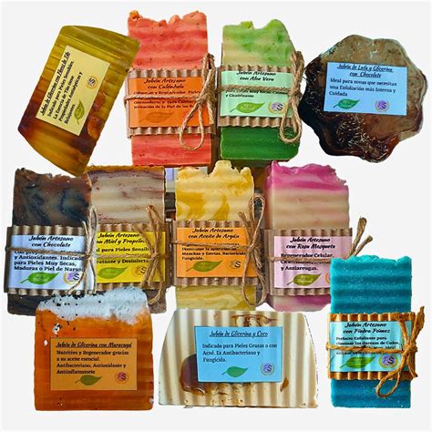 Pack 10 Jabones Artesanales Naturales Cuerpo Y Cara PumarShop