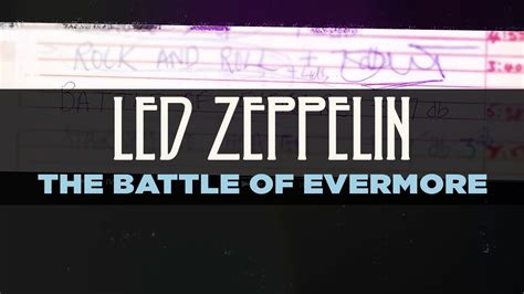 Led Zeppelin The Battle Of Evermore Official Audio Youtube Music