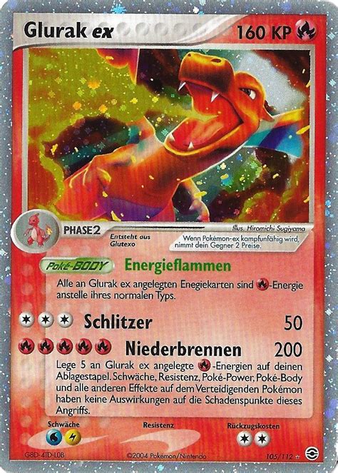 Glurak ex 105 112 Wert Bild Künstler Seltenheit Pokemonkarte de