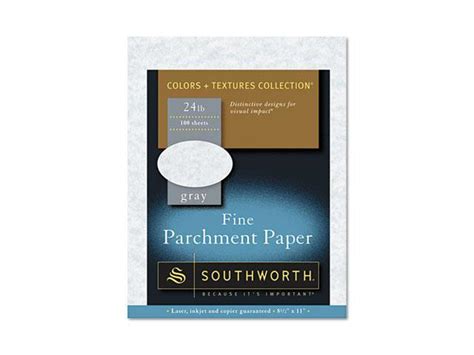 Southworth P974ck Parchment Specialty Paper 24 Lbs 8 12 X 11 Gray