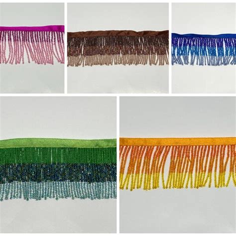 Beaded Fringe Trim Etsy