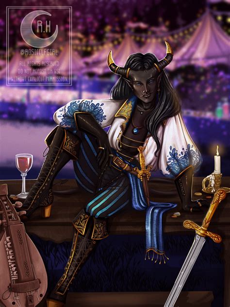 Art Carnival King Recent Art Of My Tiefling Swords Bard Silence R