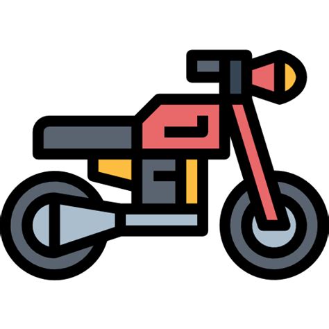 Icono De Motocicleta Smalllikeart Lineal Color