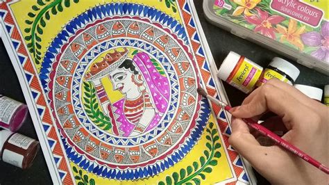 Madhubani Mithila Painting Indian Folk Art Form Bihar Step By