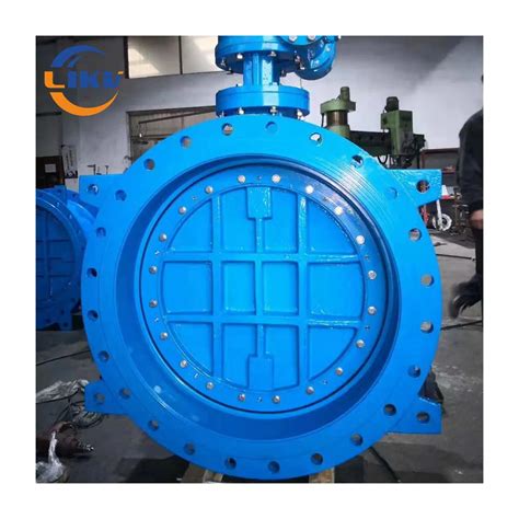 Dn800 Pn16 Ductile Iron Triple Eccentric Flange Type Butterfly Valve By