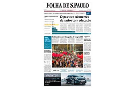 Folha Decidiu Contar O Que Sabe Sobre A Copa Muda Linha Editorial