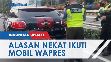 Alasan Pengendara Mini Cooper Nekat Ikuti Iring Iringan Mobil RI 2