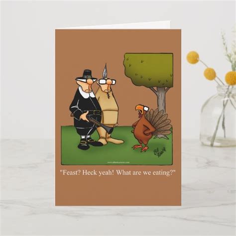 Thanksgiving Humor Greeting Card | Zazzle | Funny thanksgiving ...