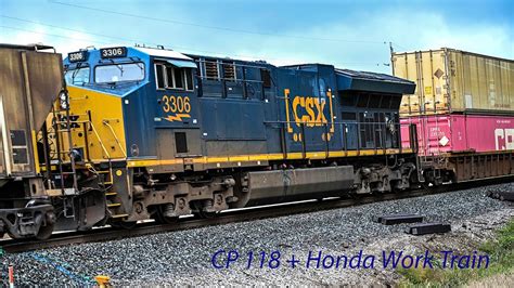 Cp Work 4522 Cp 118 With Kcs And Csx At Beattie Pinery Youtube