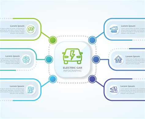 Electric Car Infographic Template Design