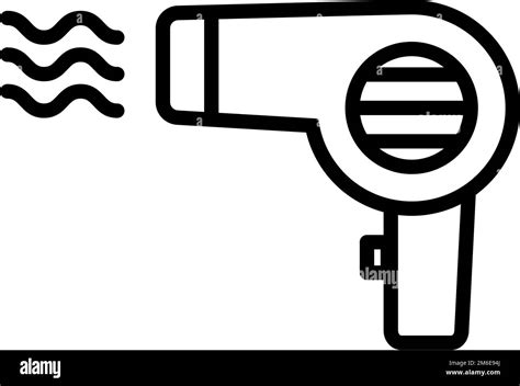 Hair Dryer Icon Wind Blowing From A Hair Dryer Blow Dryer Editable