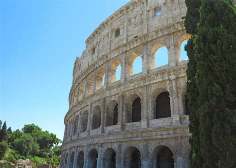 Gran Roman Colosseum Coliseum Colosseo Flavian Amphitheat Foto De