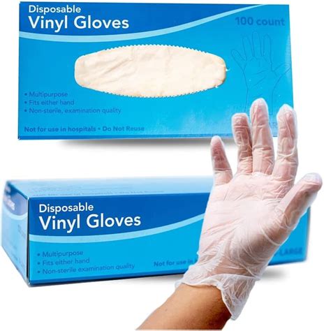 Att Clear Disposable Vinyl Gloves 100box